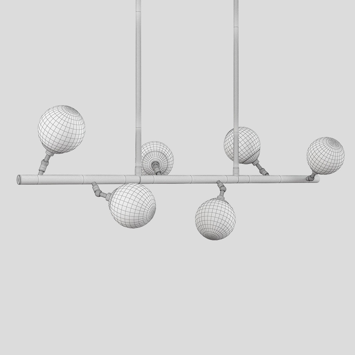 WAHLBURG CHANDELIER Low-poly 3D model_1