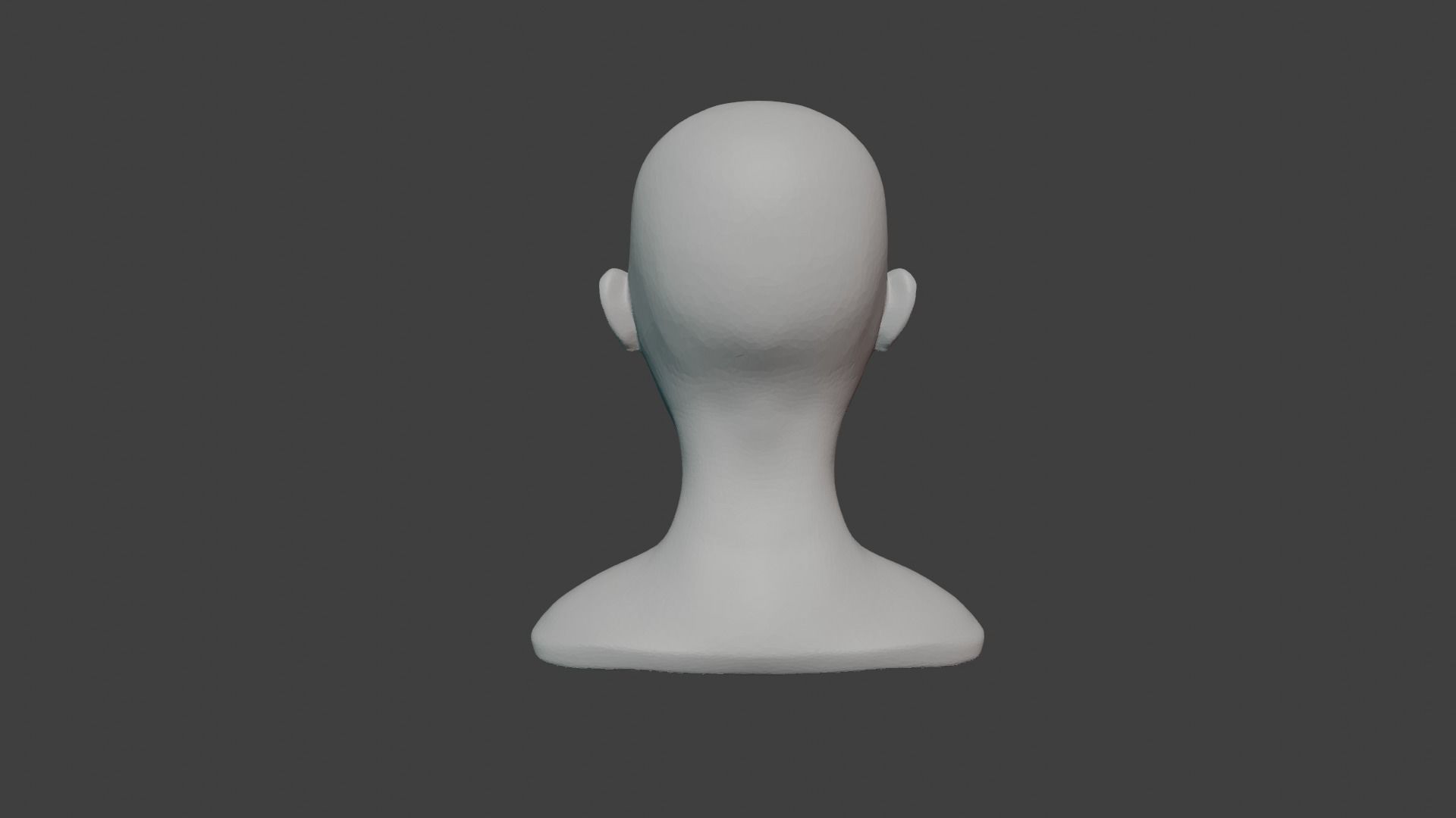 Female Head Sculpt Free 3D model_2
