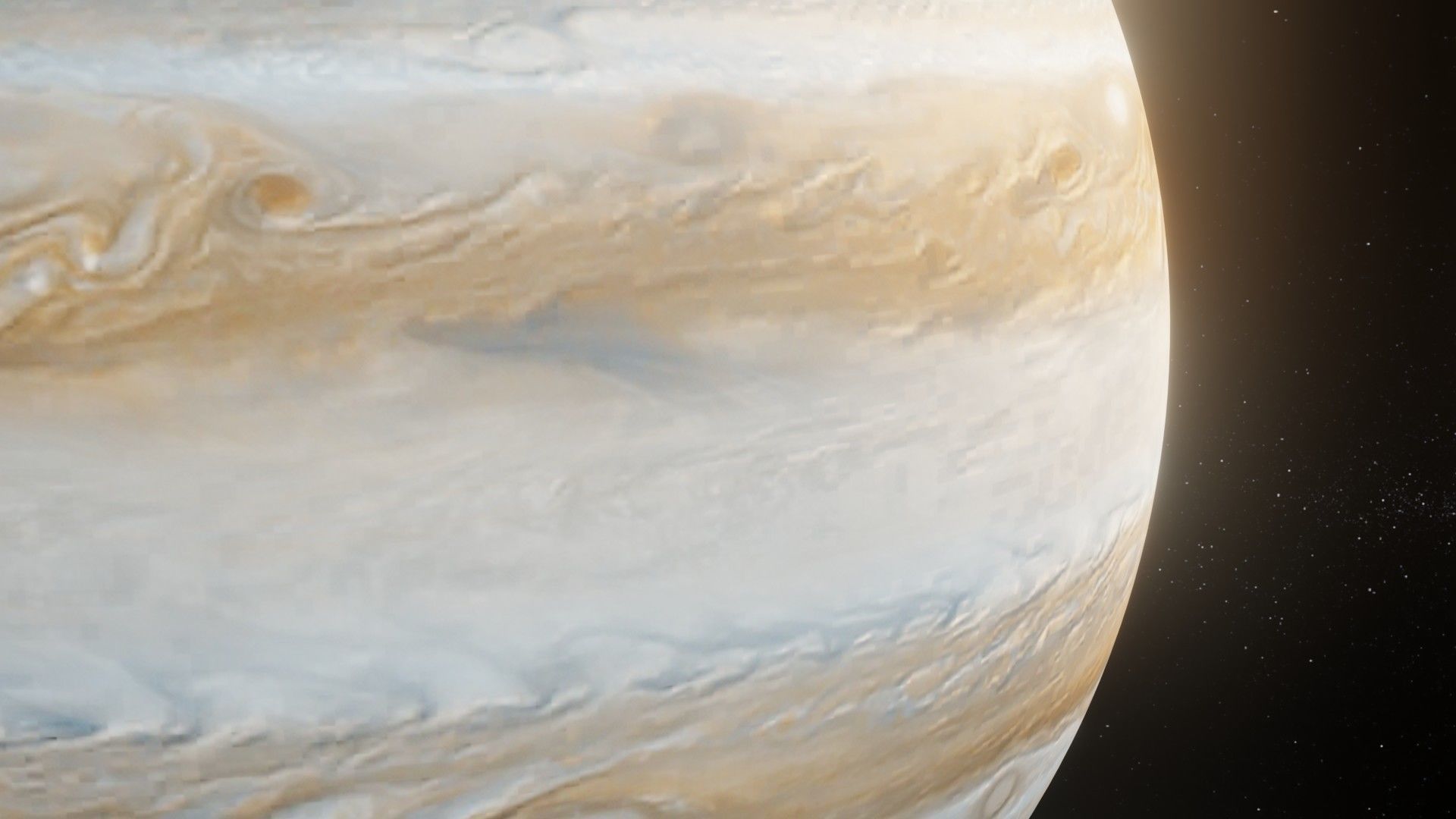 Photorealistic Jupiter 8k Textures 3D Model Low-poly 3D model_13