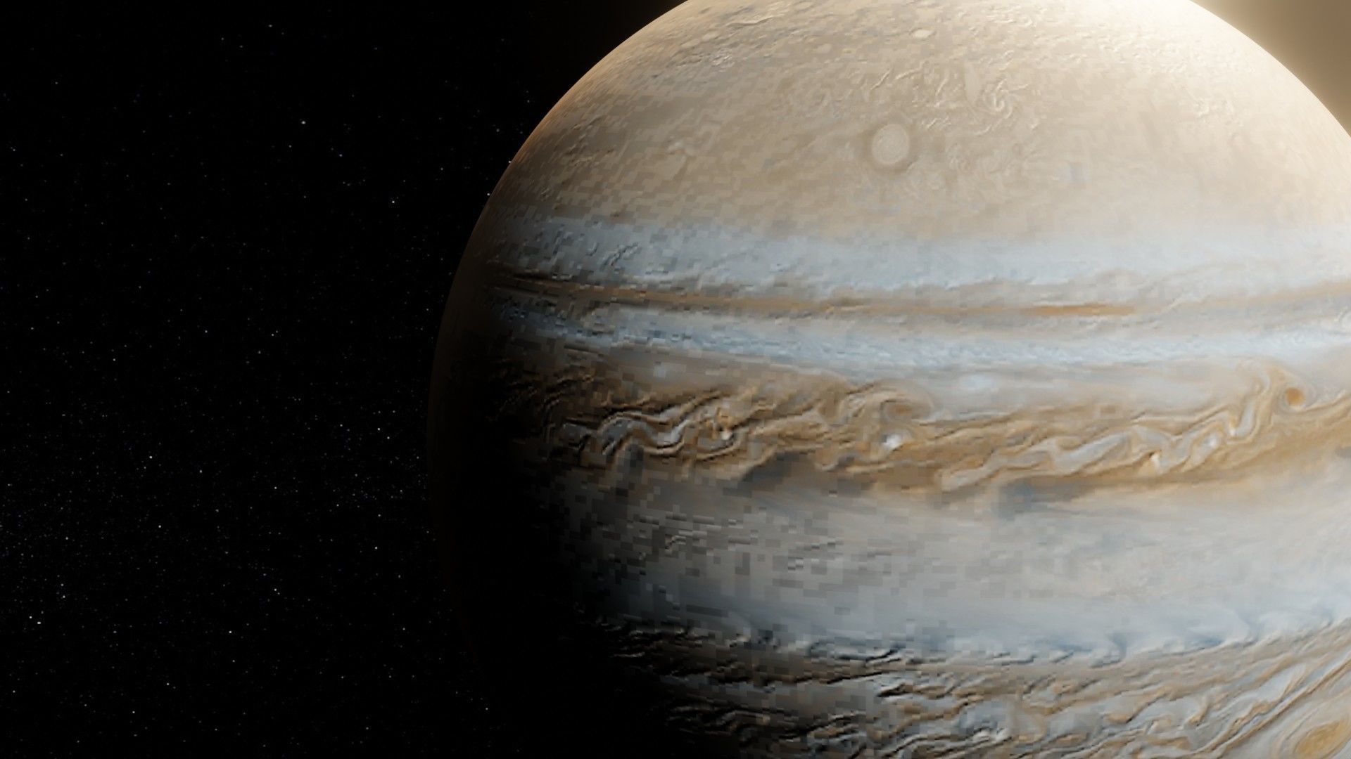 Photorealistic Jupiter 8k Textures 3D Model Low-poly 3D model_14