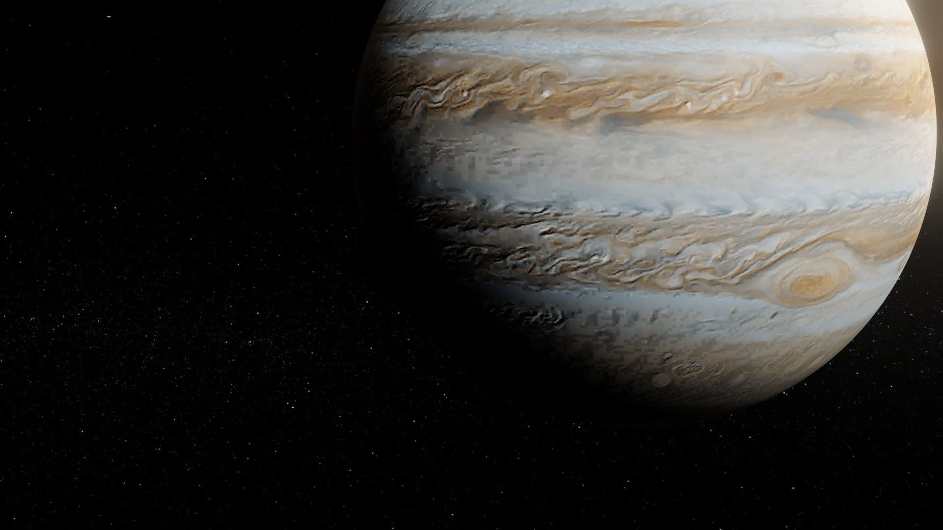 Photorealistic Jupiter 8k Textures 3D Model Low-poly 3D model_16