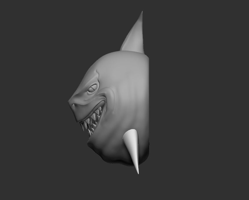 Shark head for 3d print 3D print model_4