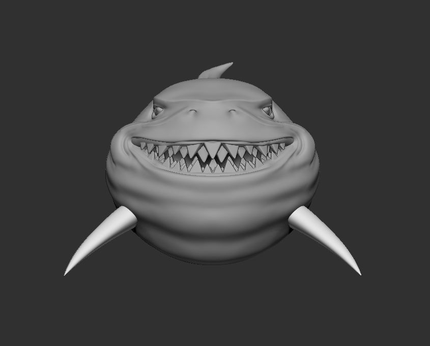 Shark head for 3d print 3D print model_3