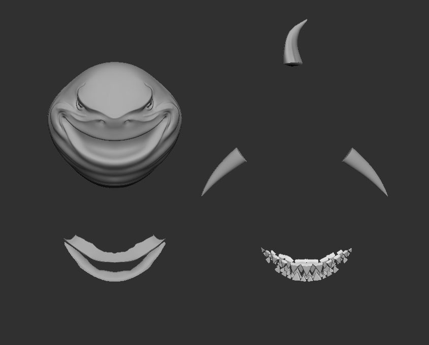 Shark head for 3d print 3D print model_7