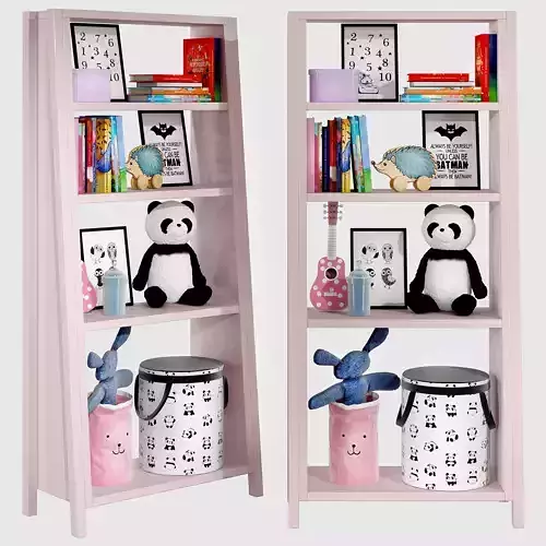 Kids bookshelf set 04