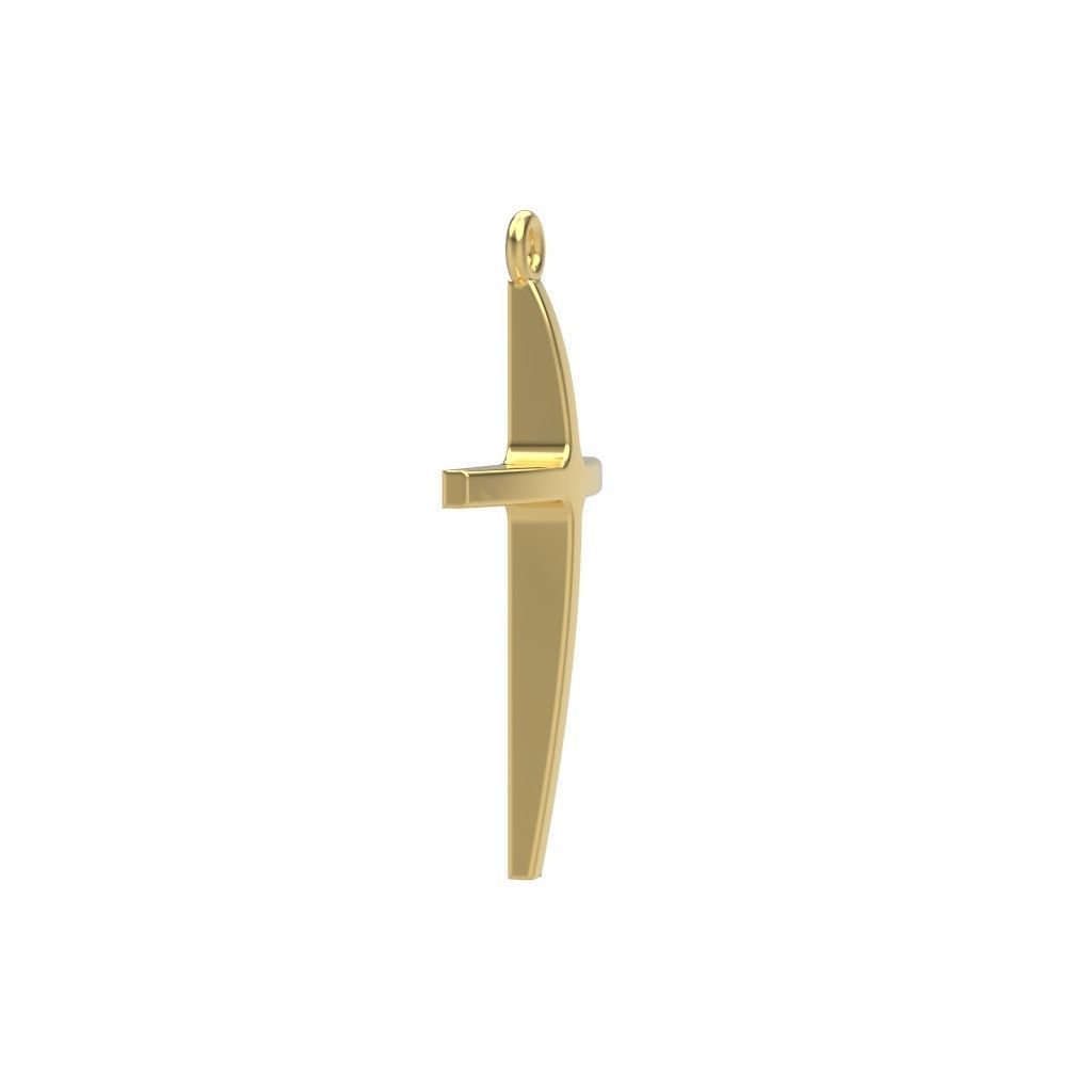 Cross pendant 3dm stl CAD 3D print model_2