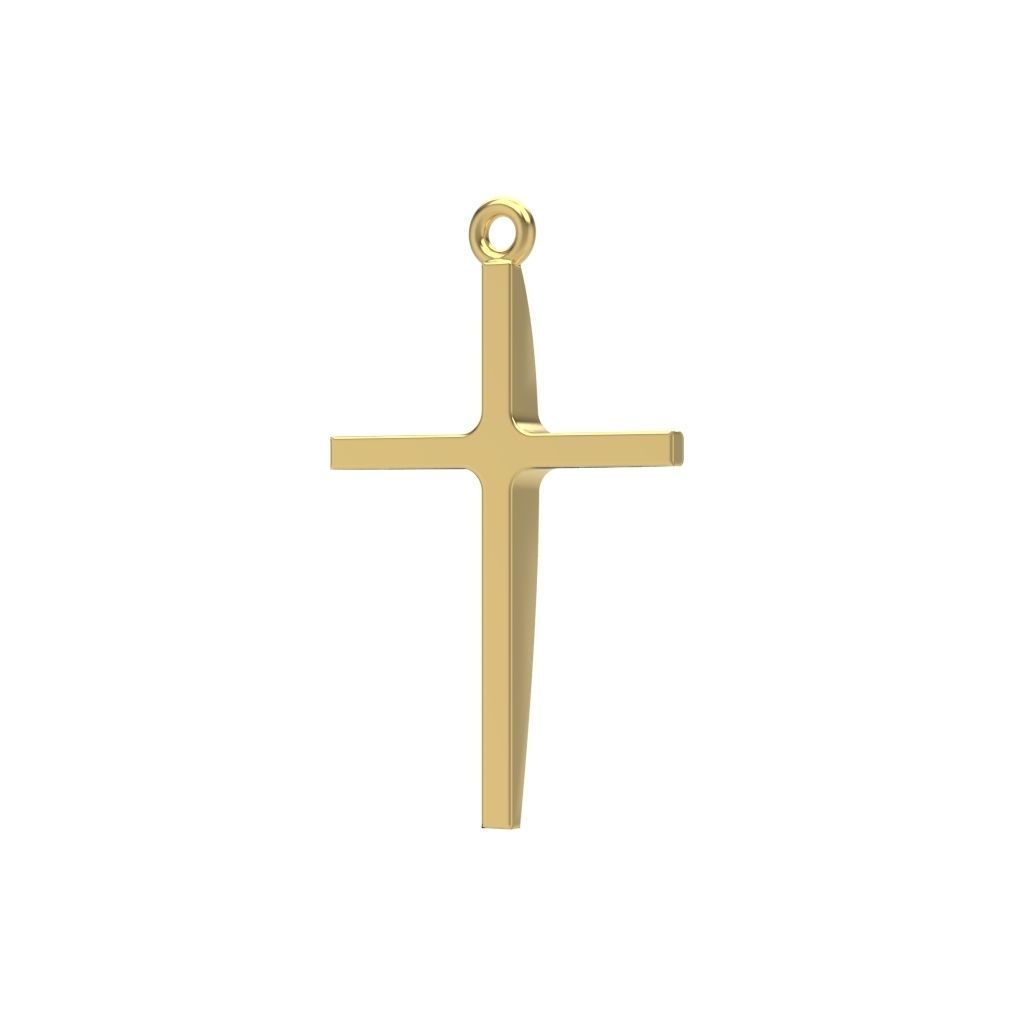 Cross pendant 3dm stl CAD 3D print model_4