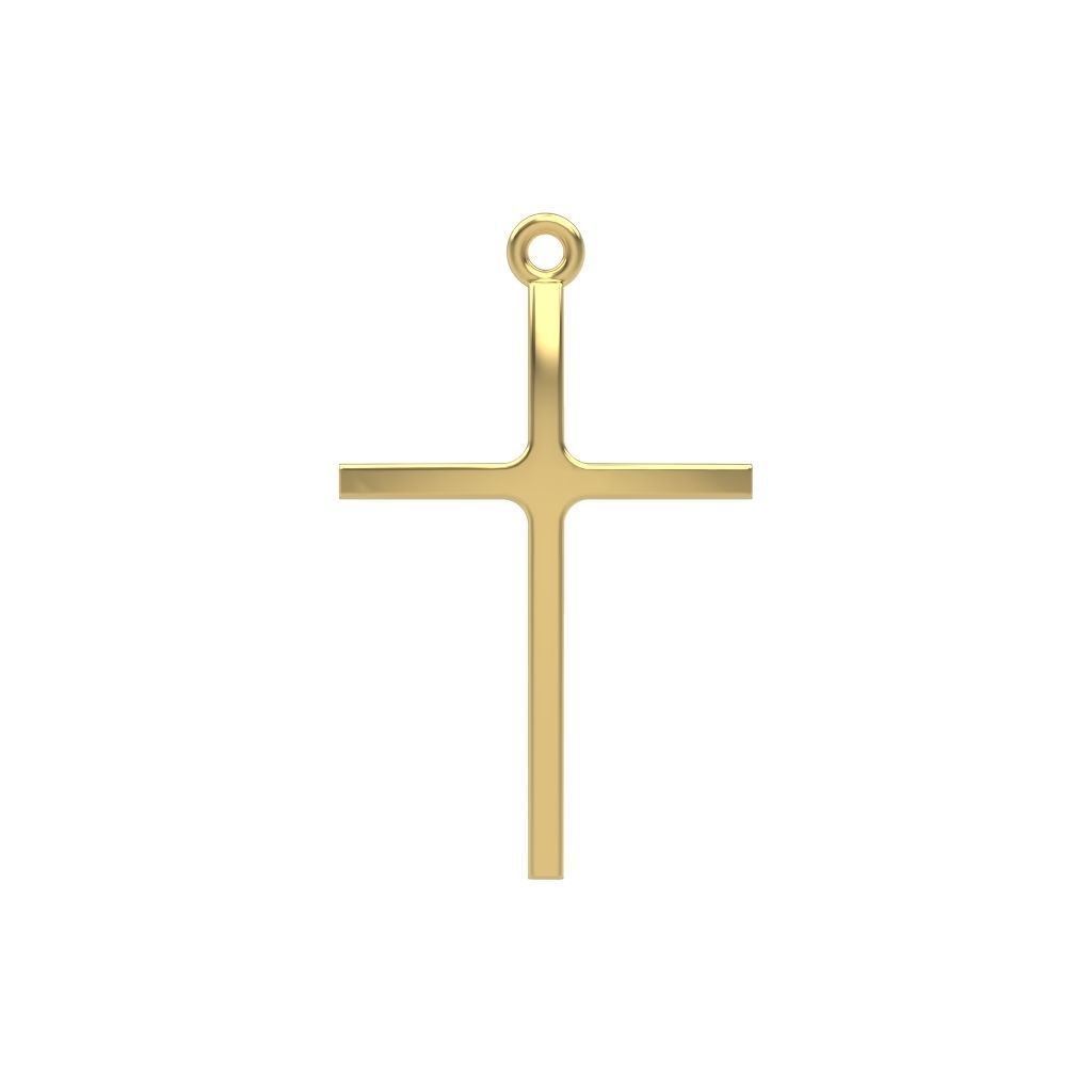 Cross pendant 3dm stl CAD 3D print model_1