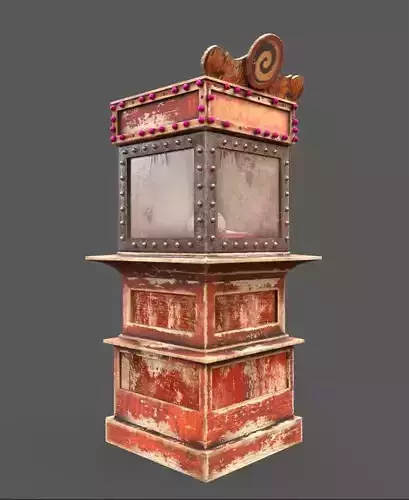 Old Fortune Teller Machine 3D model