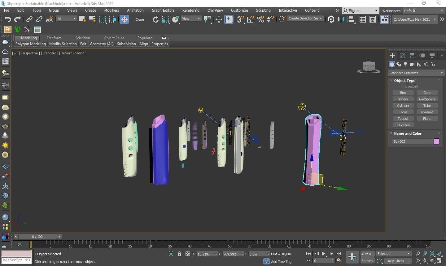 Skyscraper Sustainable Blackhole 3D model_4