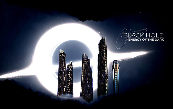 Skyscraper Sustainable Blackhole 3D model