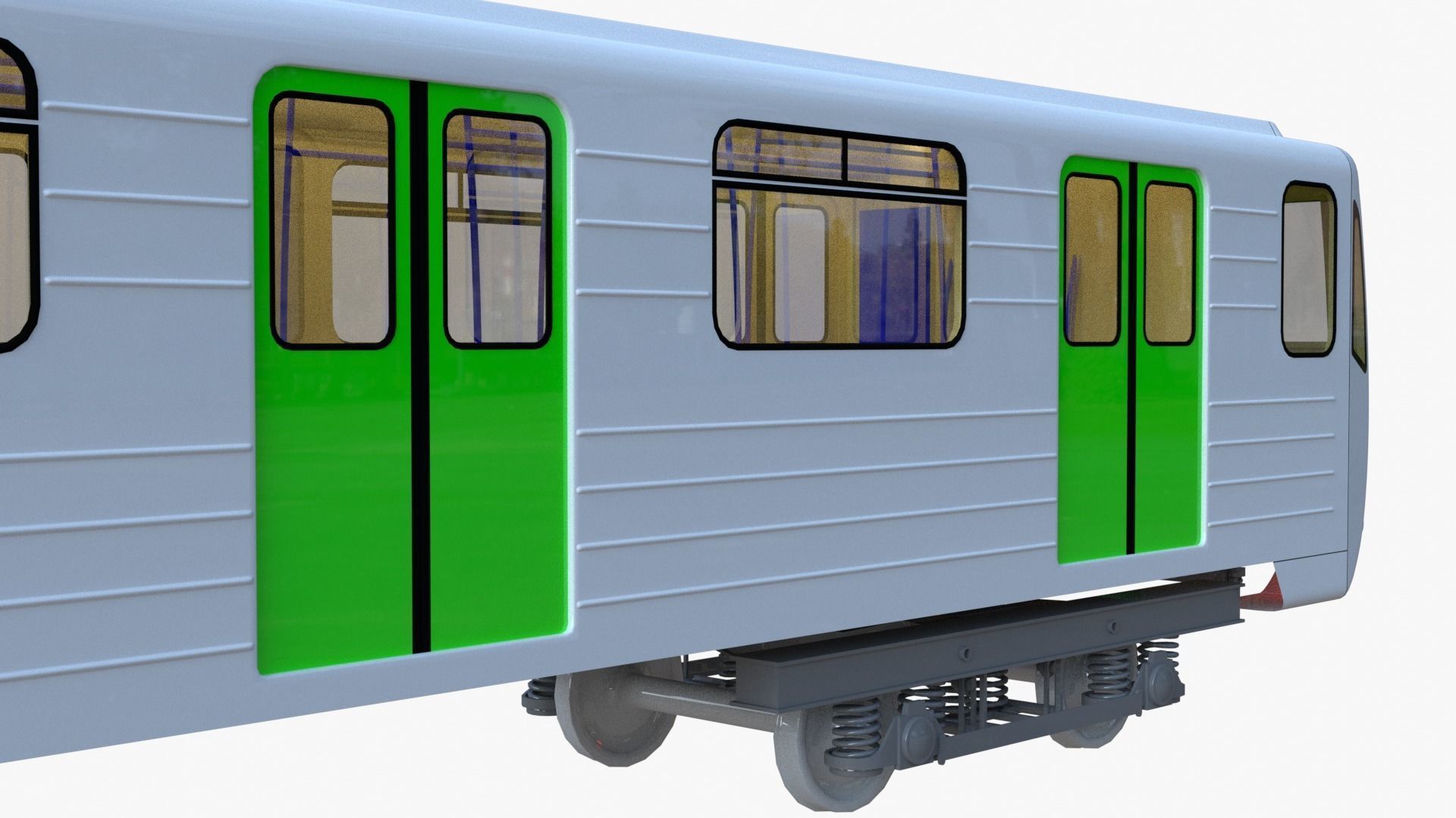 Subway car 81-71 3D model_9