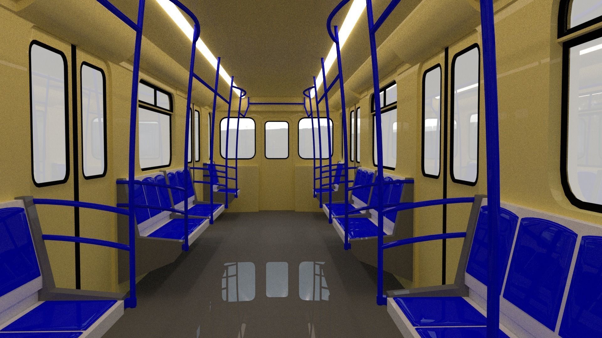 Subway car 81-71 3D model_16