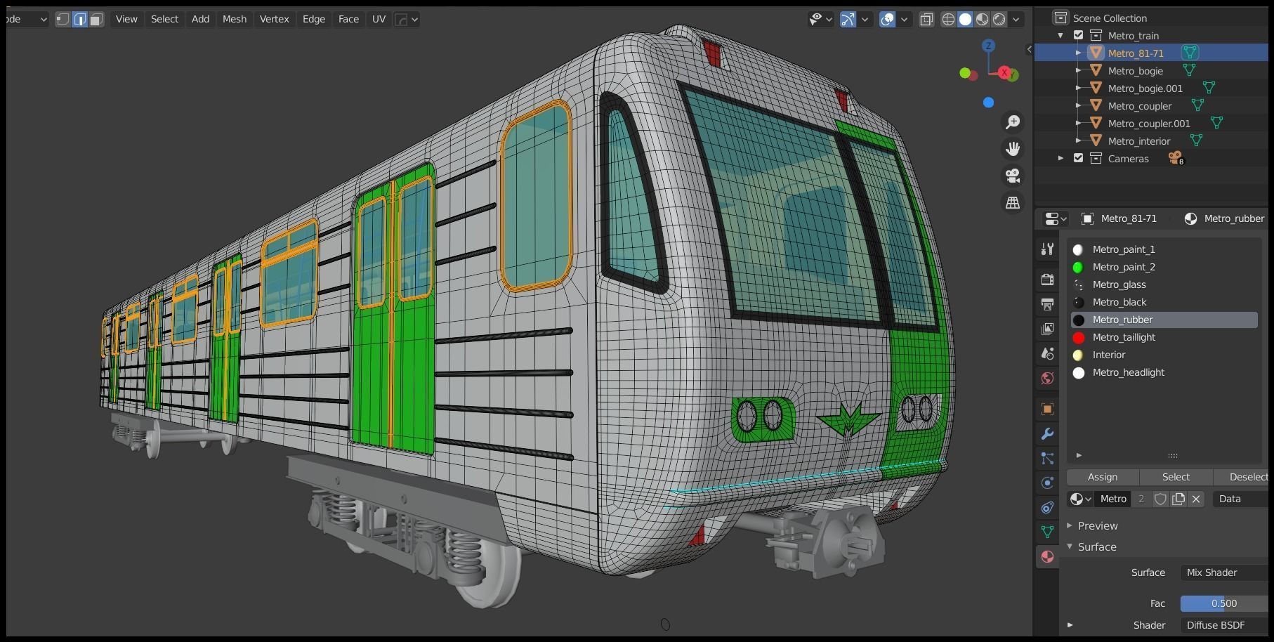 Subway car 81-71 3D model_21