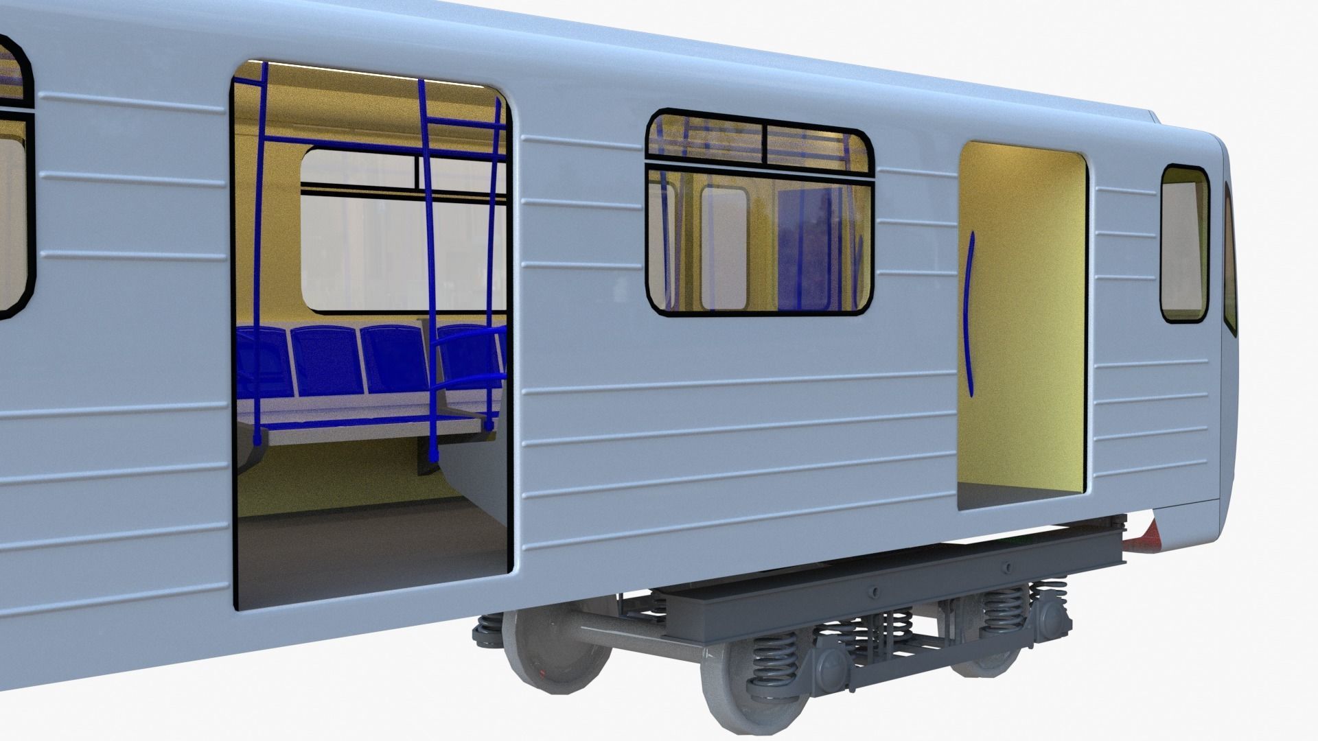 Subway car 81-71 3D model_8
