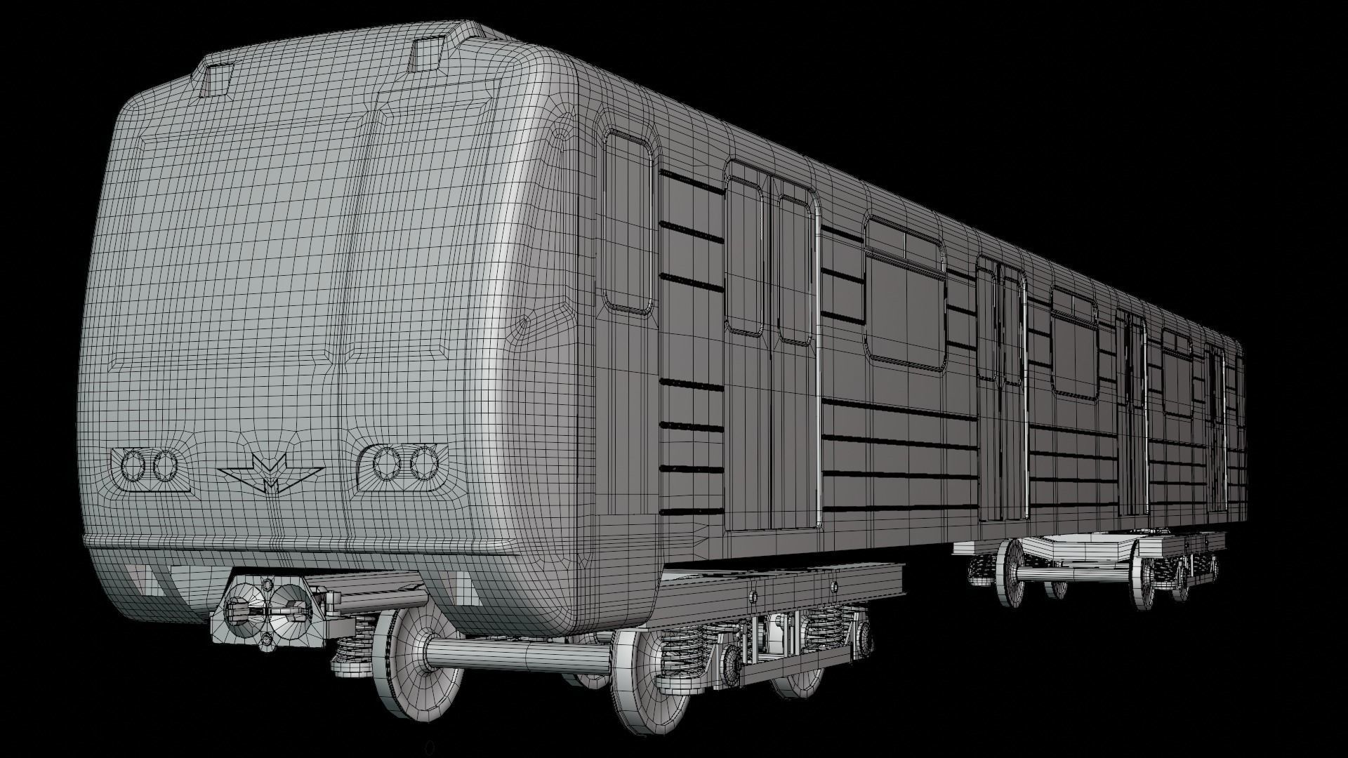 Subway car 81-71 3D model_1