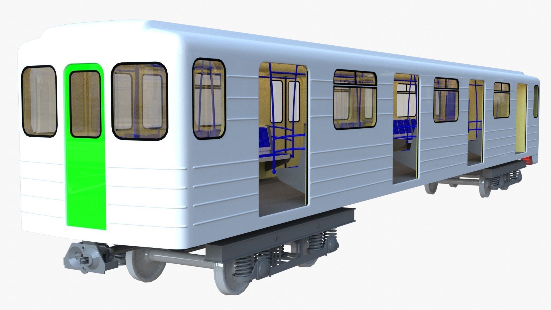 Subway car 81-71 3D model_11