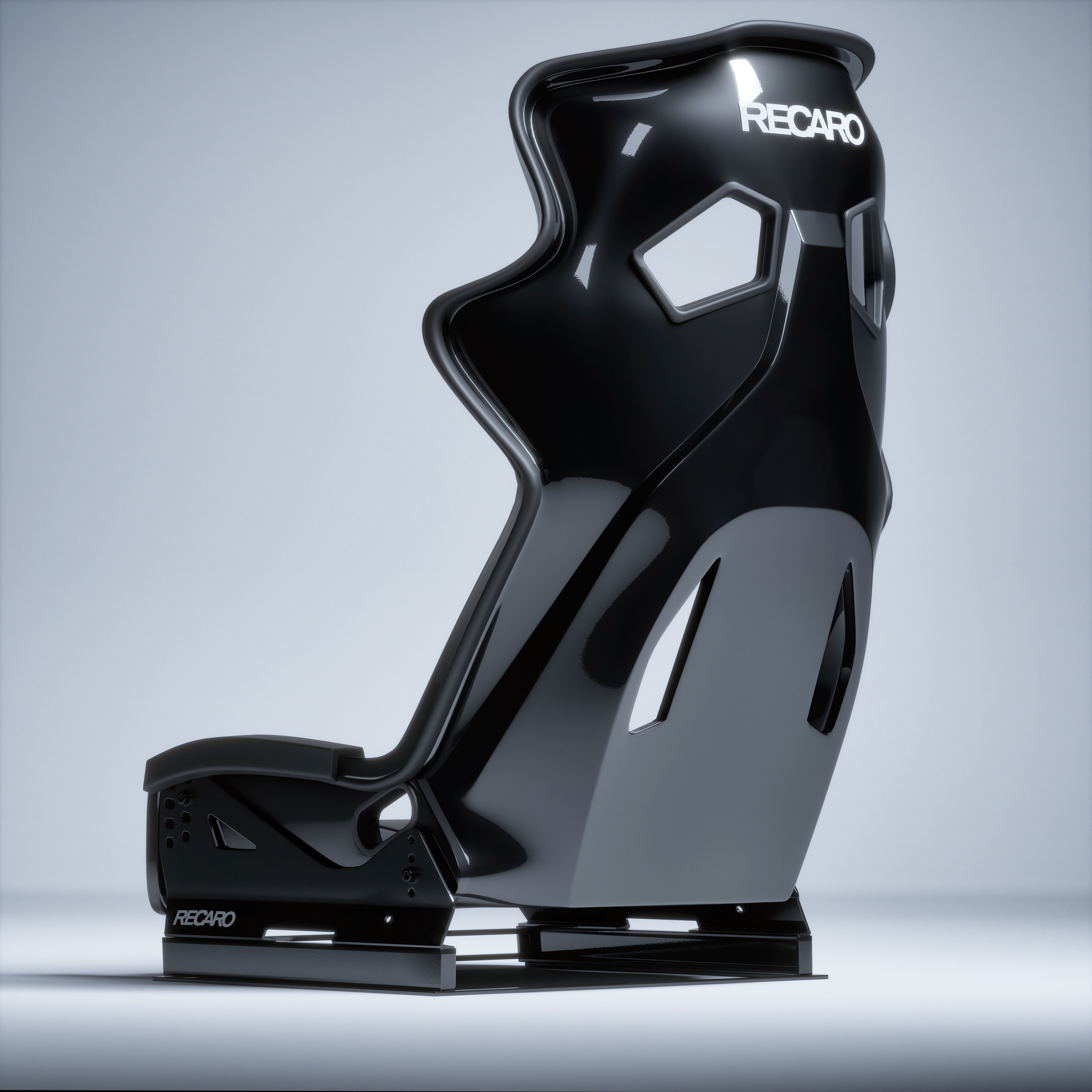 RECARO PRO RACER RMS 2700G Low-poly 3D model_3