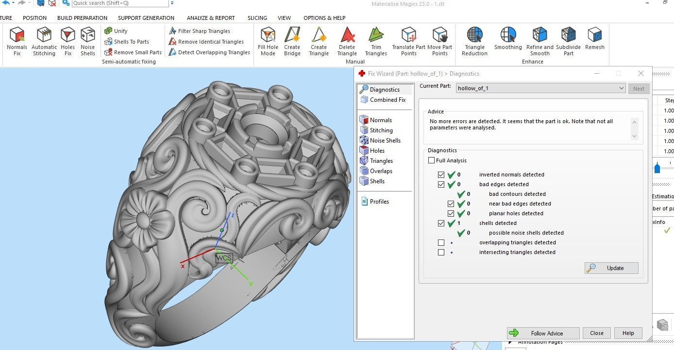 Ornament ring 3D print model_6