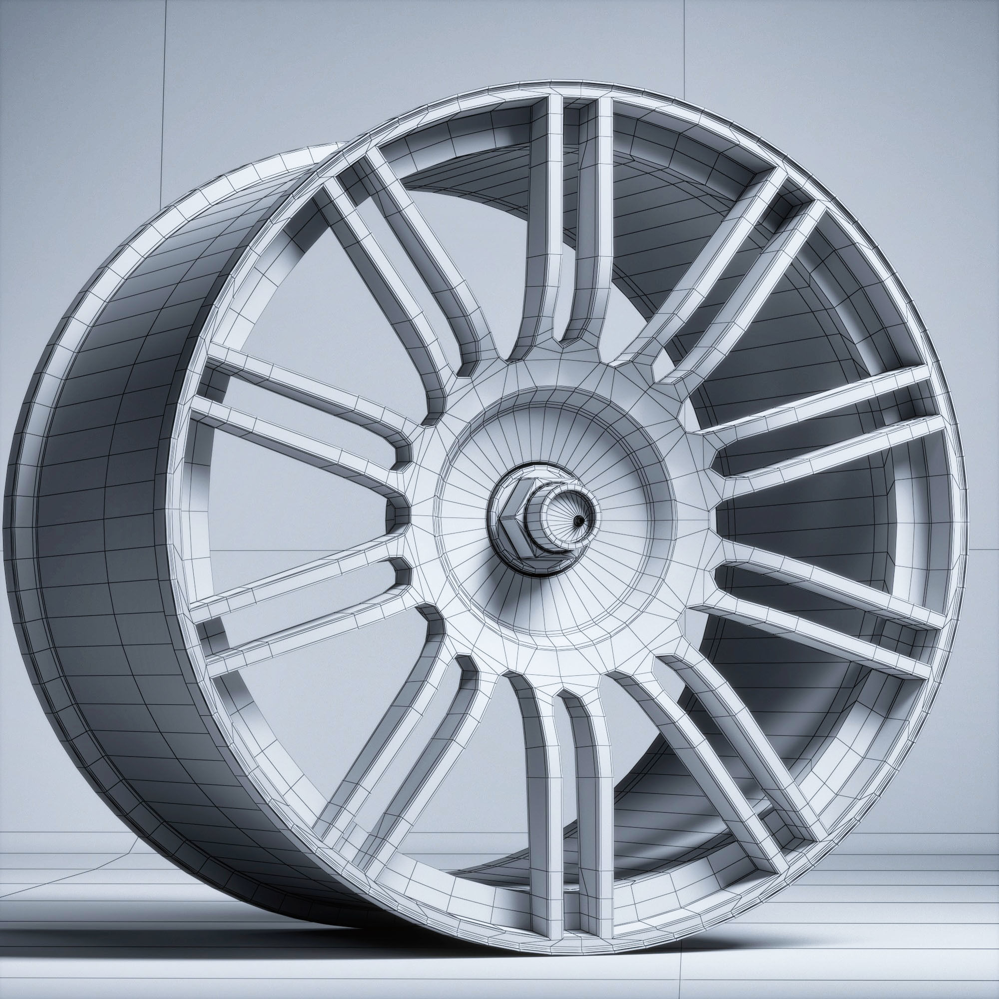 BBS - RE594 RE595 Low-poly 3D model_9