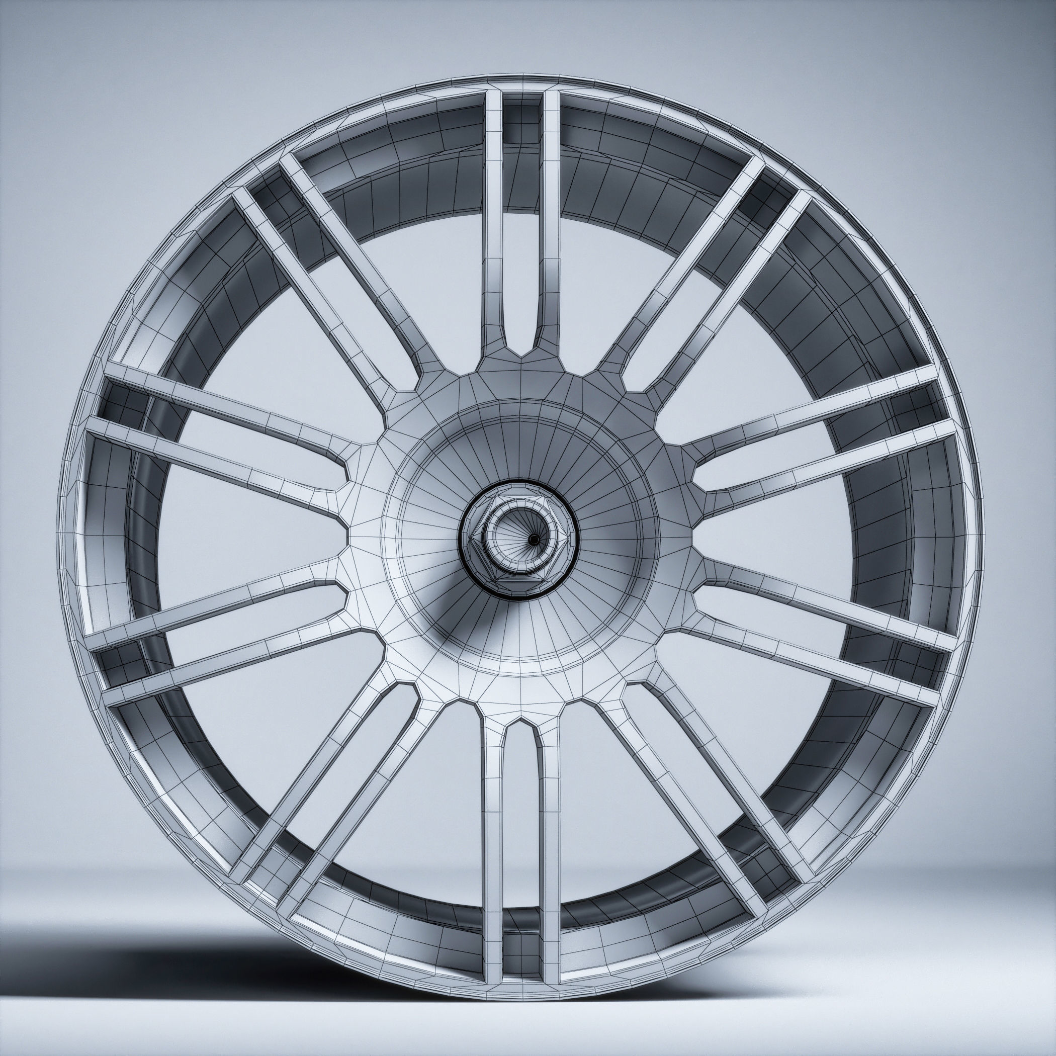 BBS - RE594 RE595 Low-poly 3D model_7