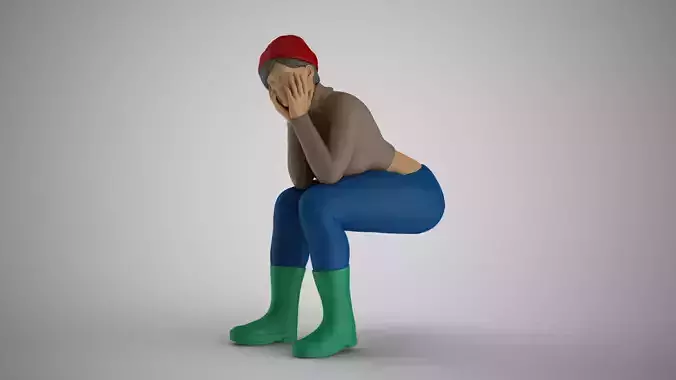 Fisher Girl 3D print model