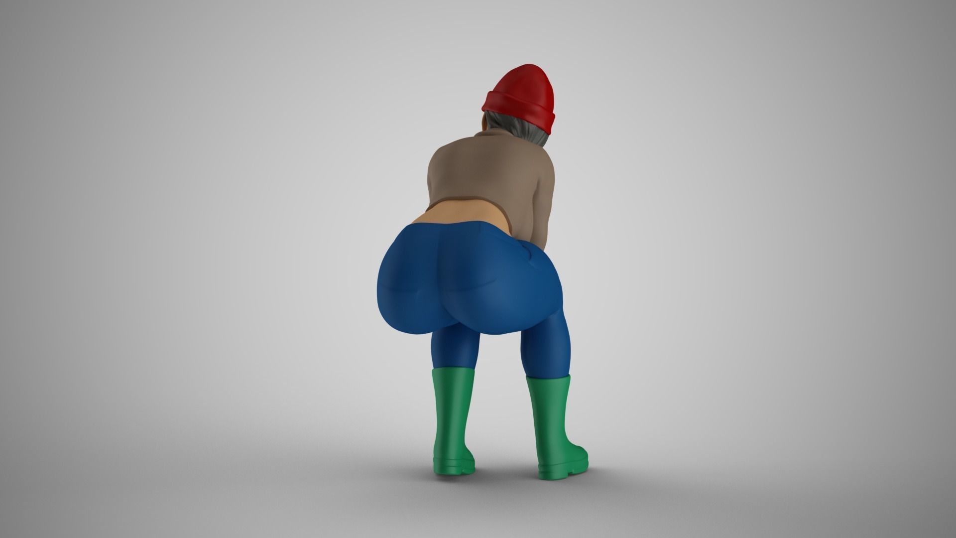 Fisher Girl 3D print model_8