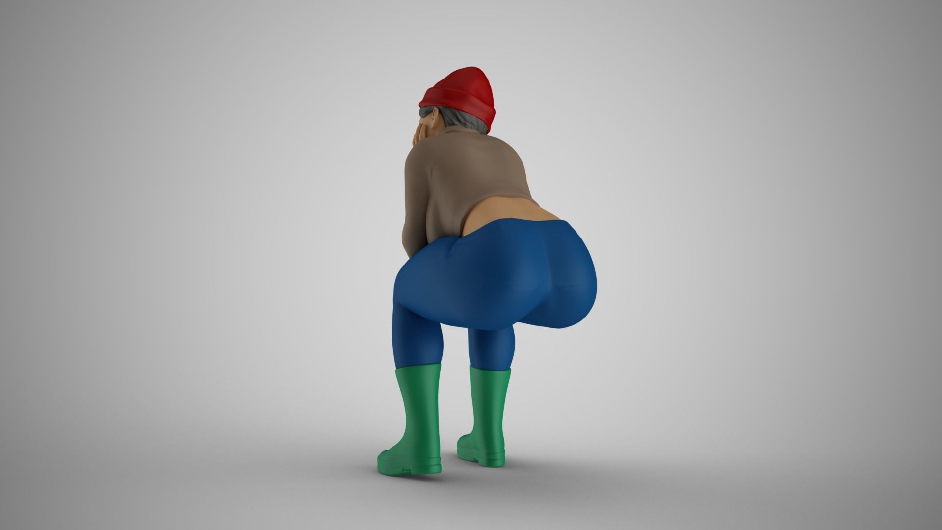 Fisher Girl 3D print model_9