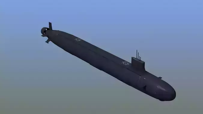 US Navy Submarine SSN 3D model