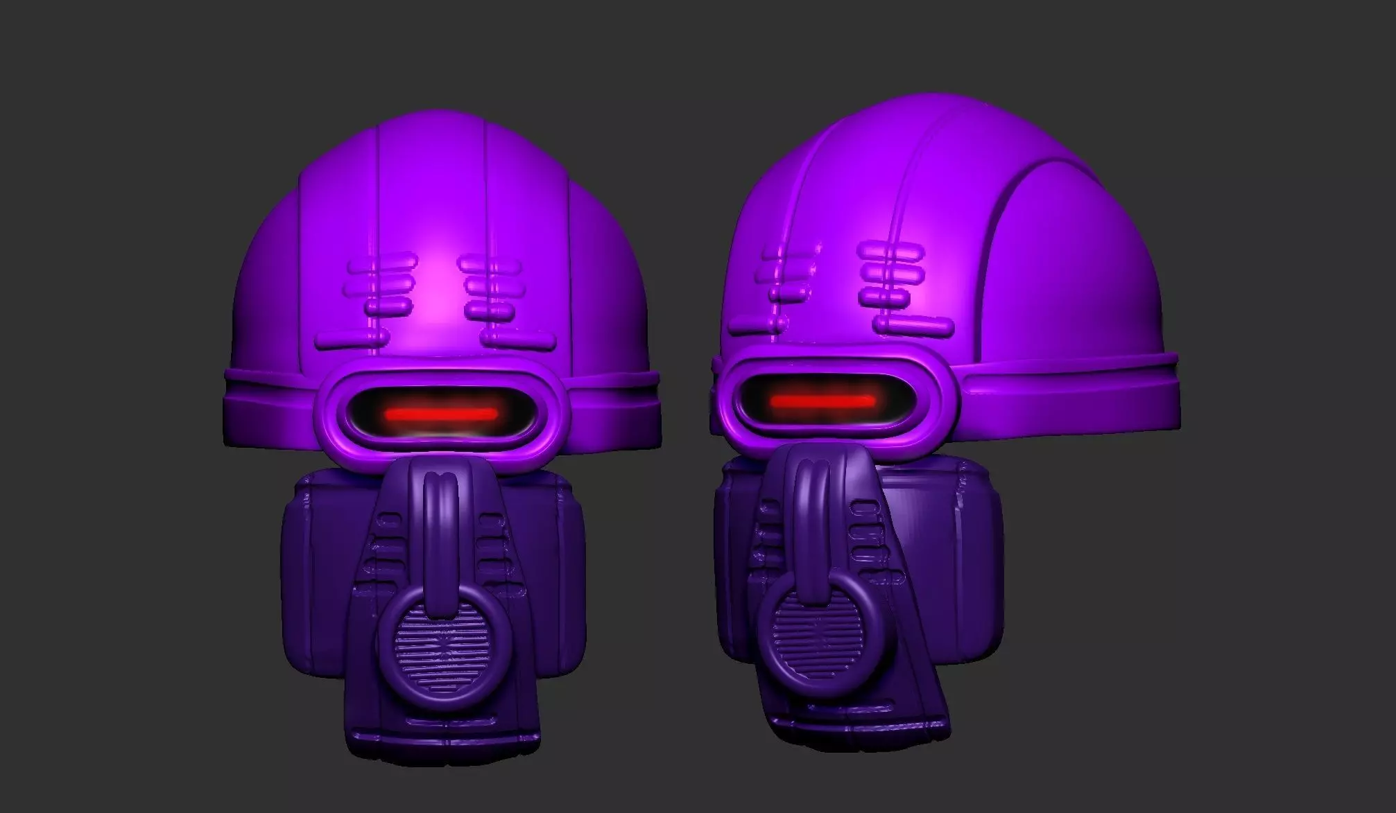 helmet high poly sculpt 3d printable 3D model_0