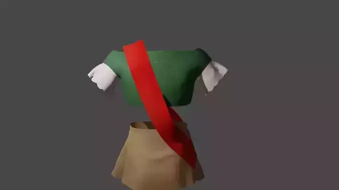 boyscout dress with ribbon