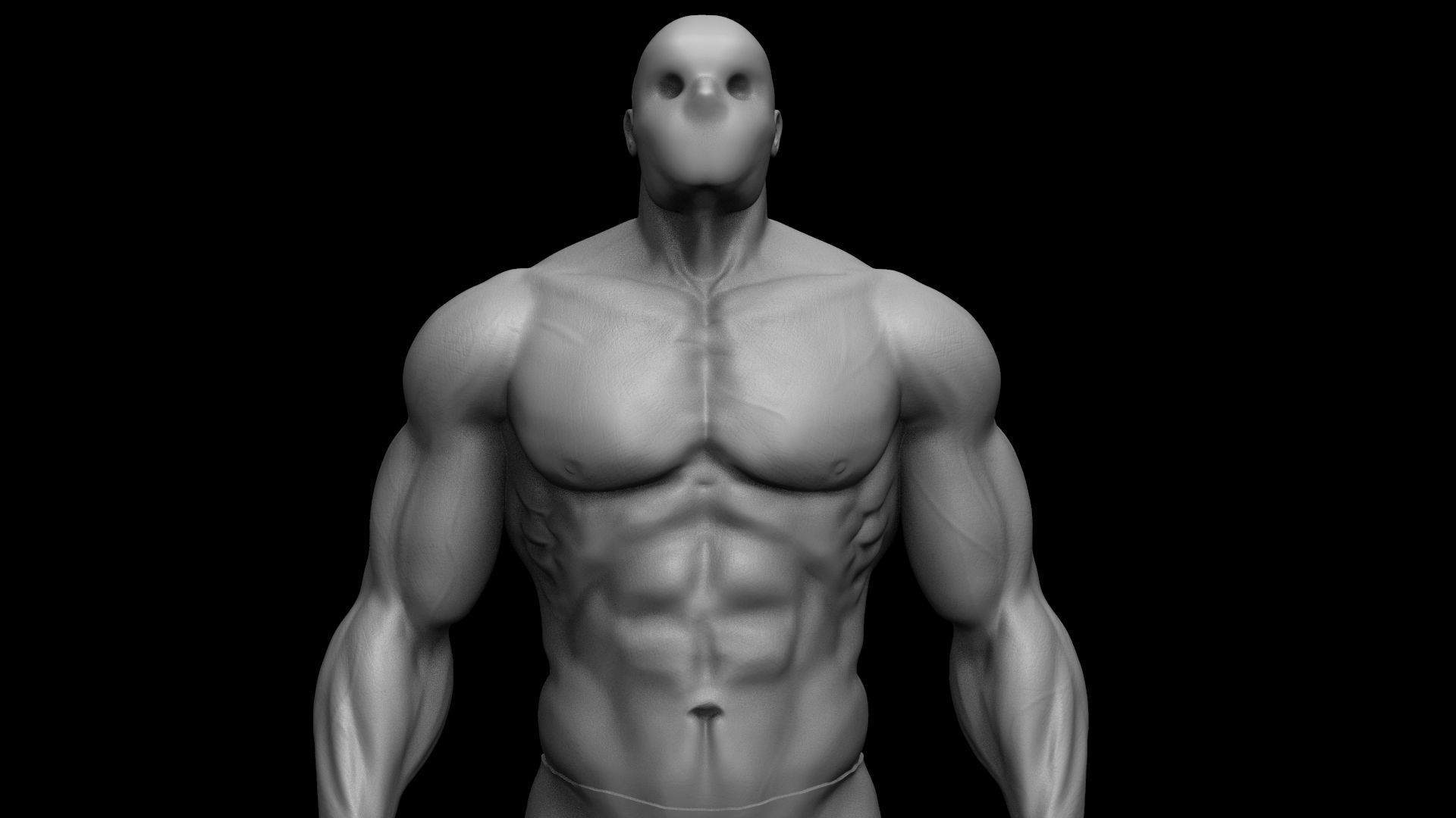 3d human body by Buzzzman 3D model_0