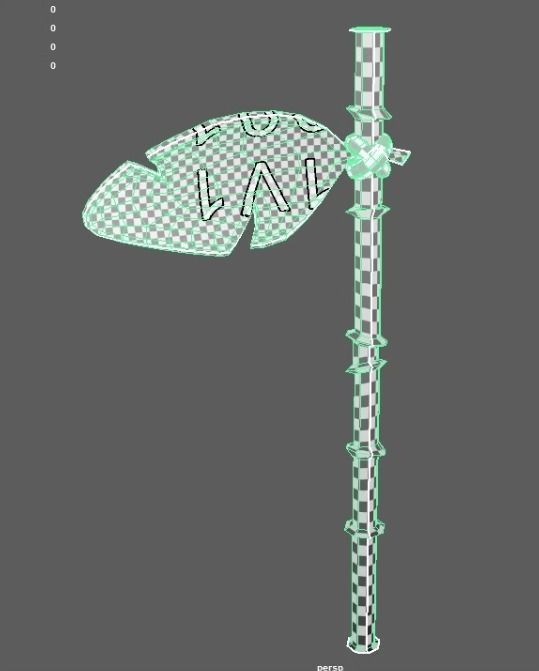 Tropical flag 3D model_4