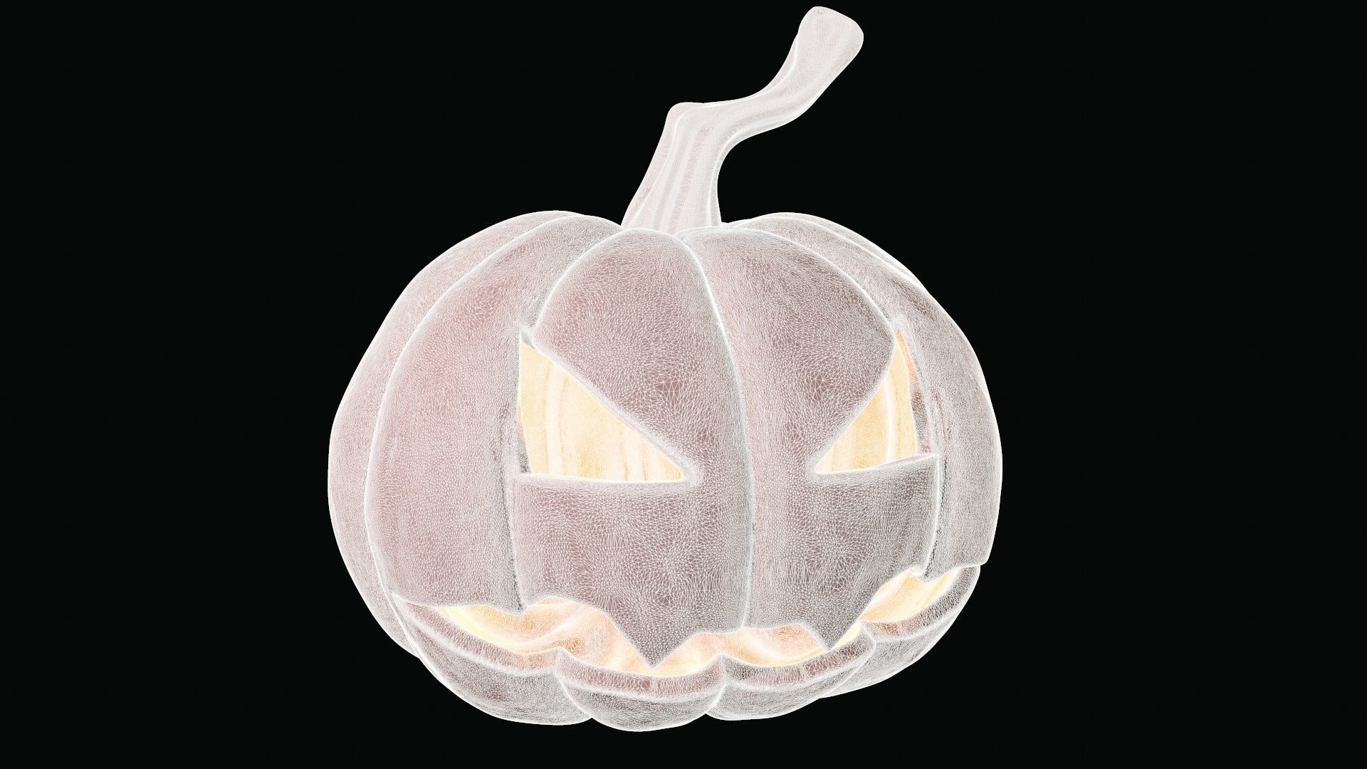 Halloween pumpkin 3D model_8
