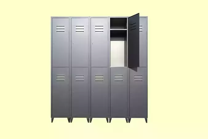 Lockers metal locker 3D model