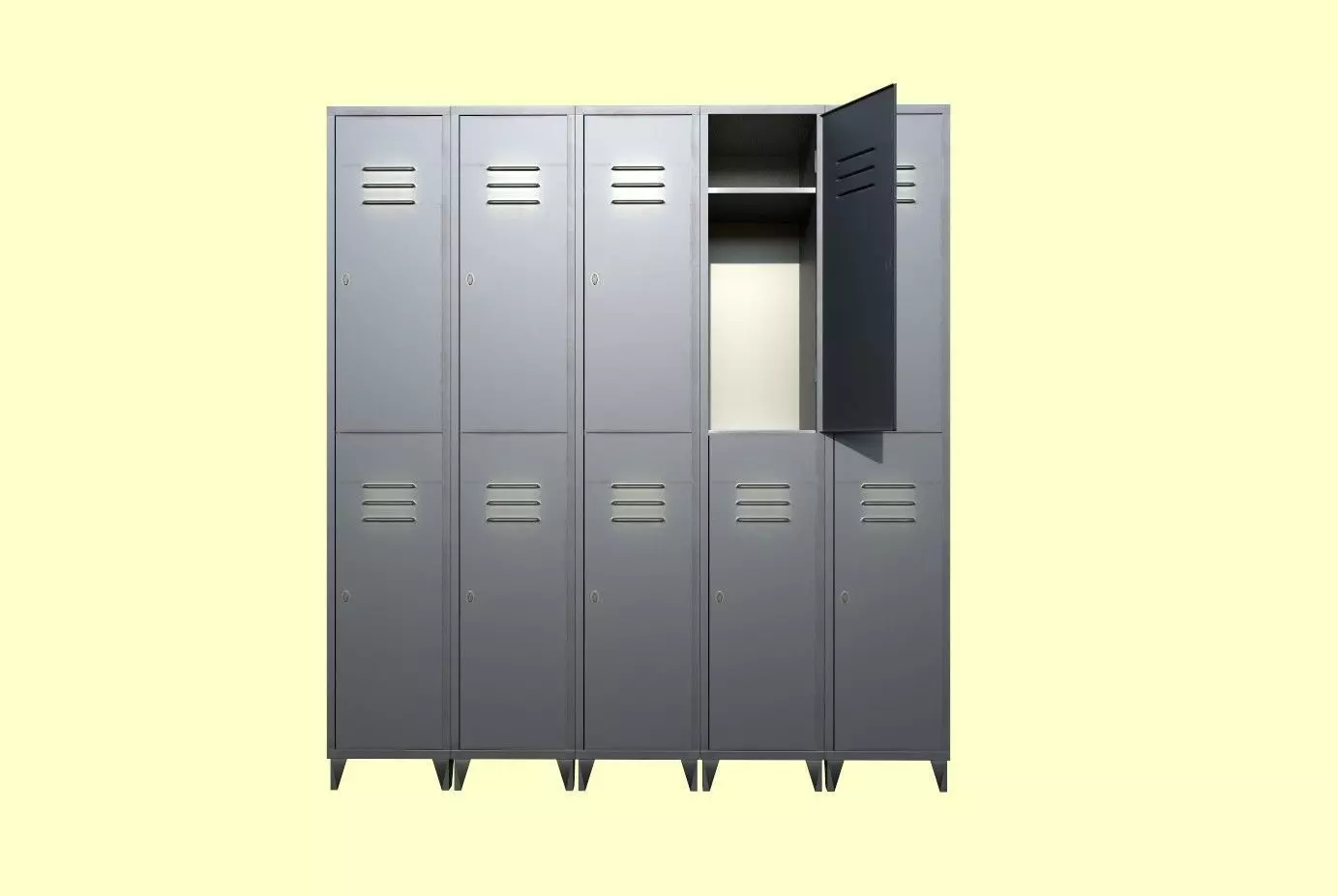 Lockers metal locker 3D model_0