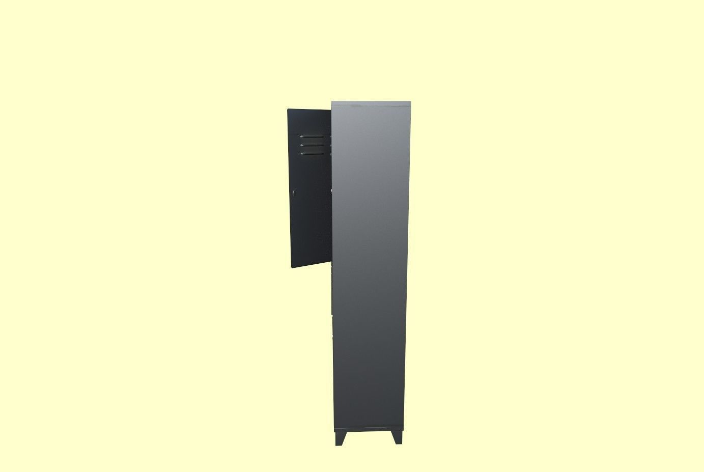 Lockers metal locker 3D model_6