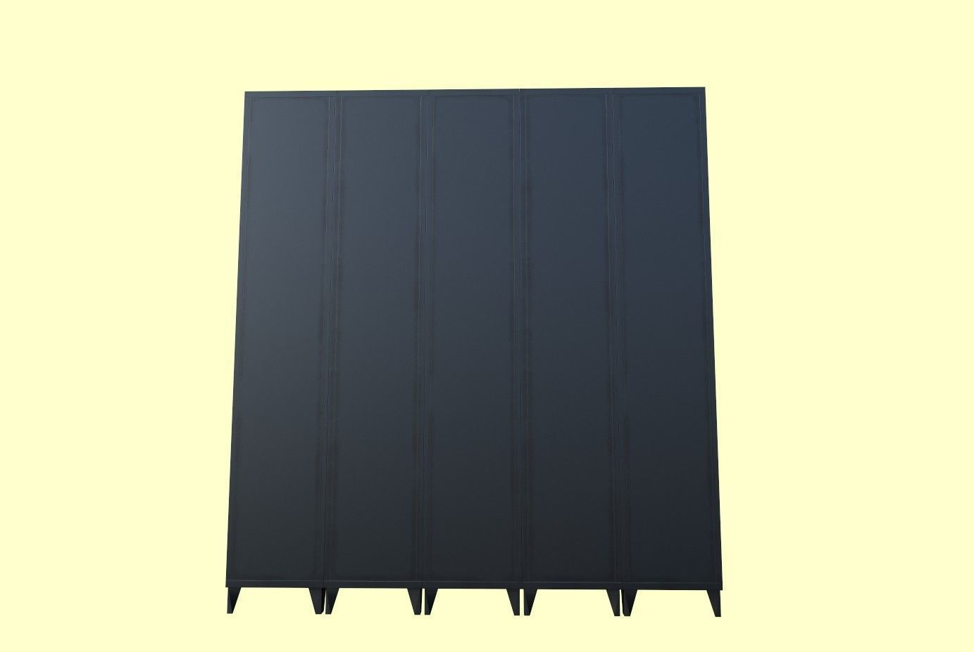 Lockers metal locker 3D model_16
