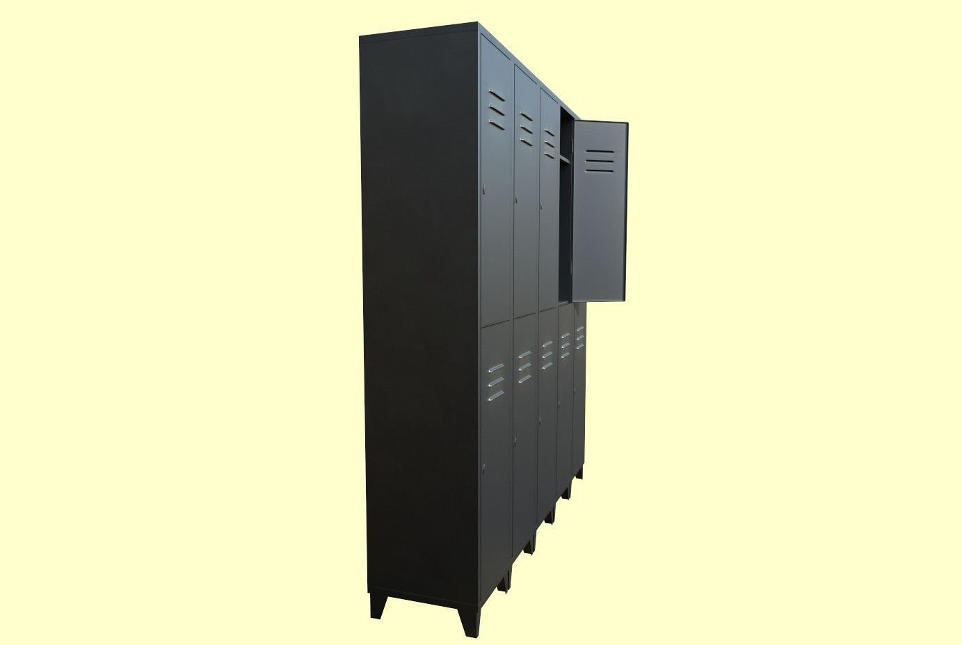 Lockers metal locker 3D model_17