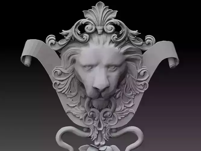 Lion Head Ornament Decoration 