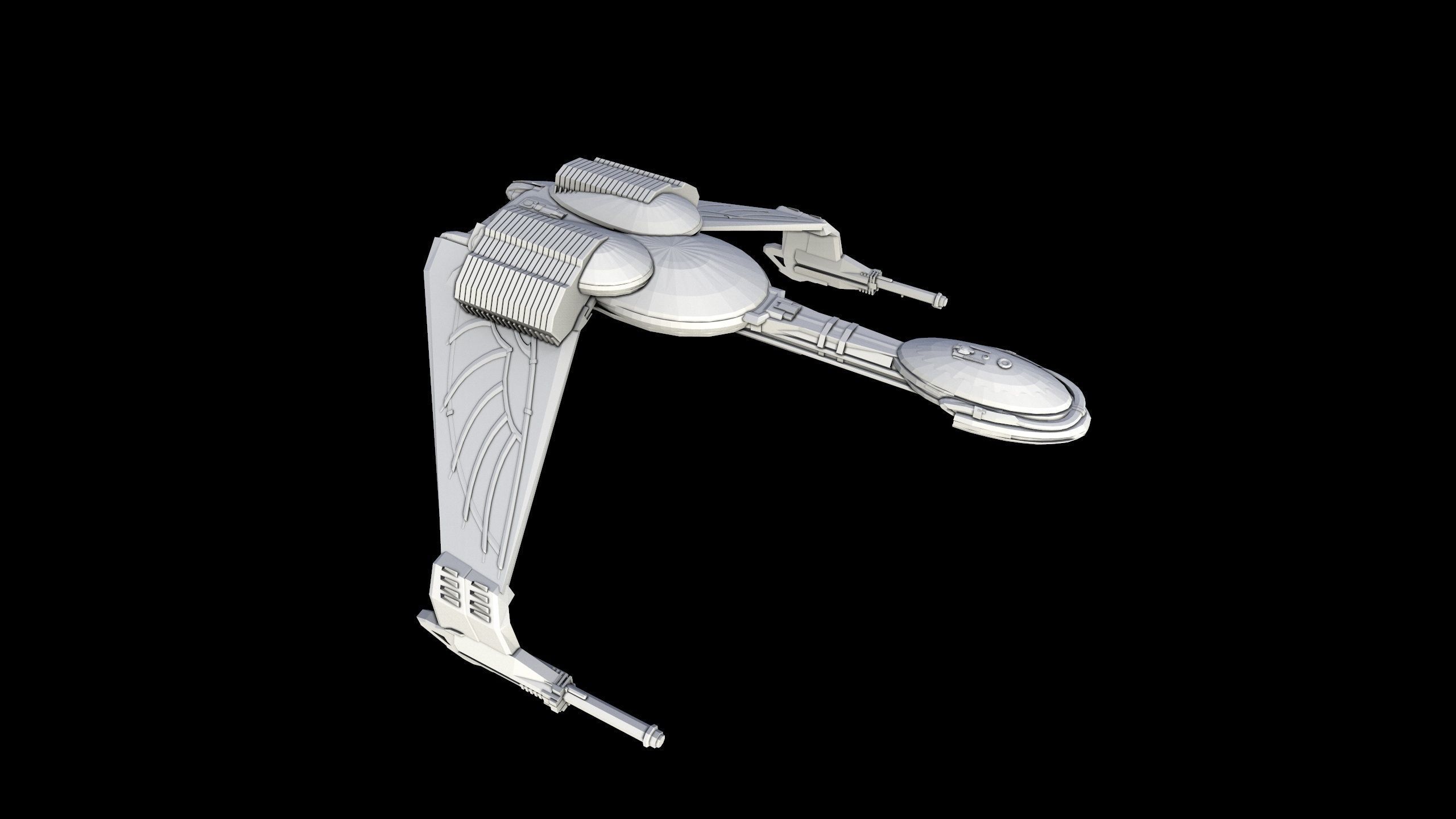Star Trek - Klingon Bird of Prey - 3D Printable Model 3D print model_2