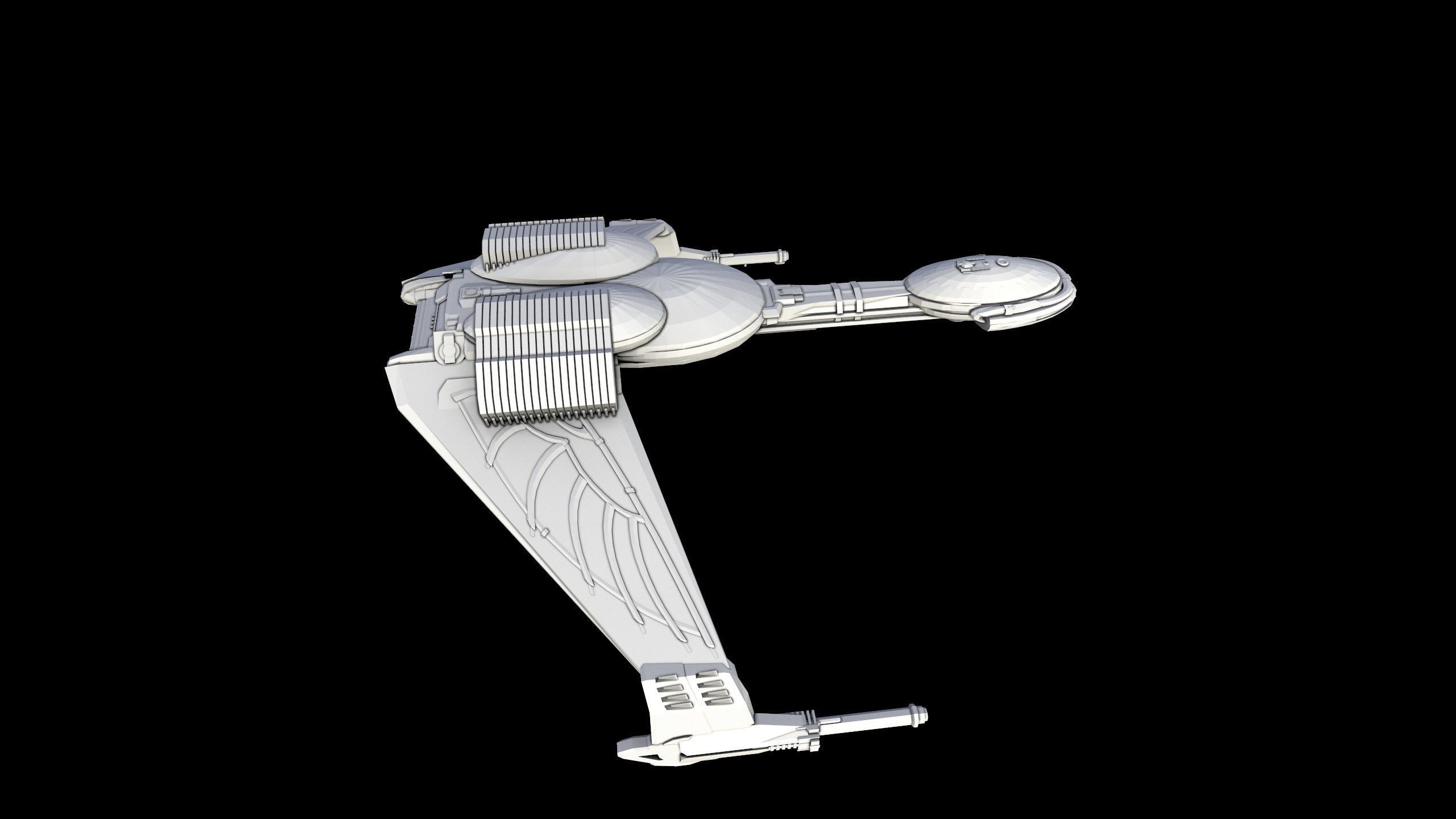 Star Trek - Klingon Bird of Prey - 3D Printable Model 3D print model_3