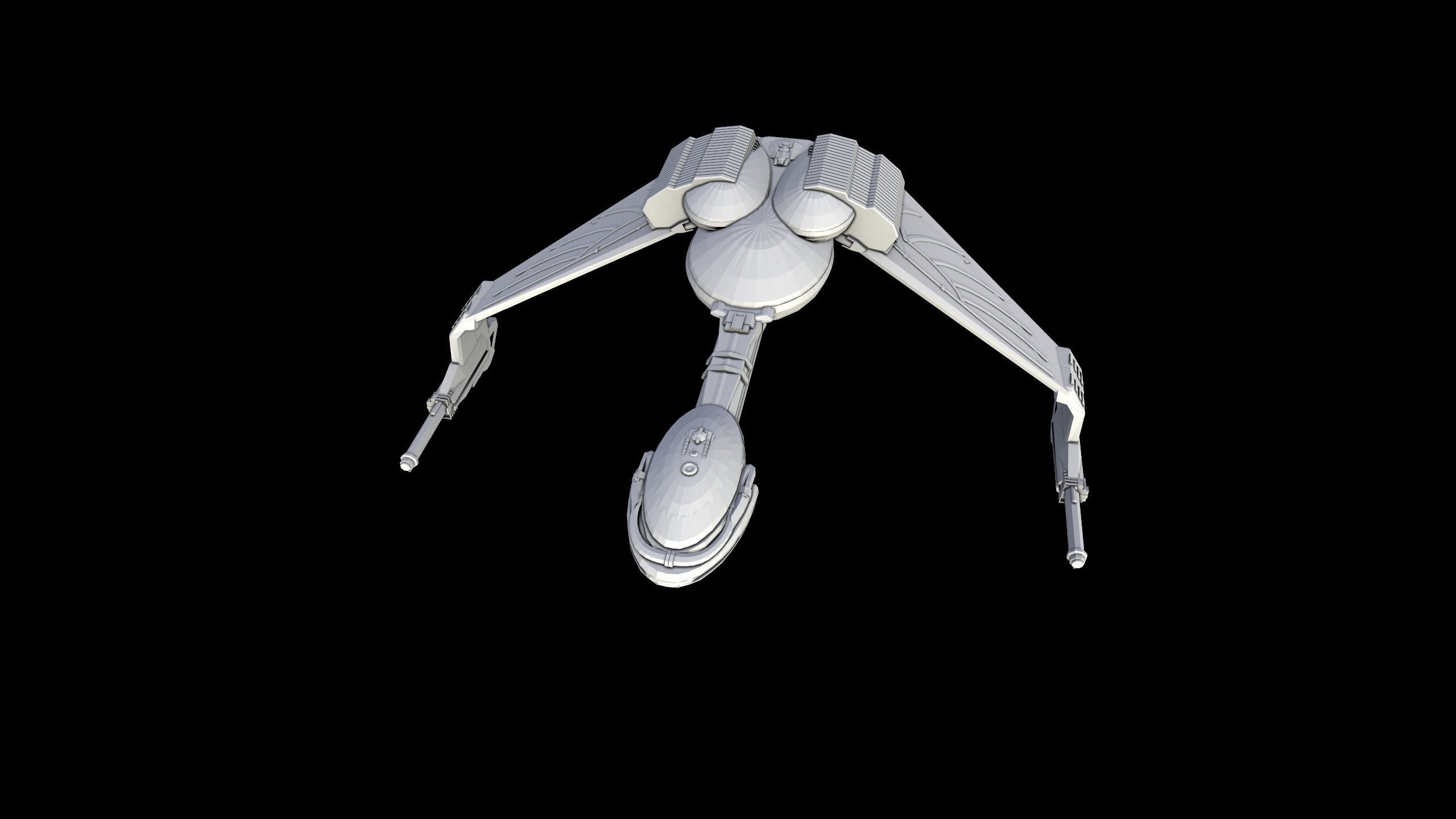 Star Trek - Klingon Bird of Prey - 3D Printable Model 3D print model_10