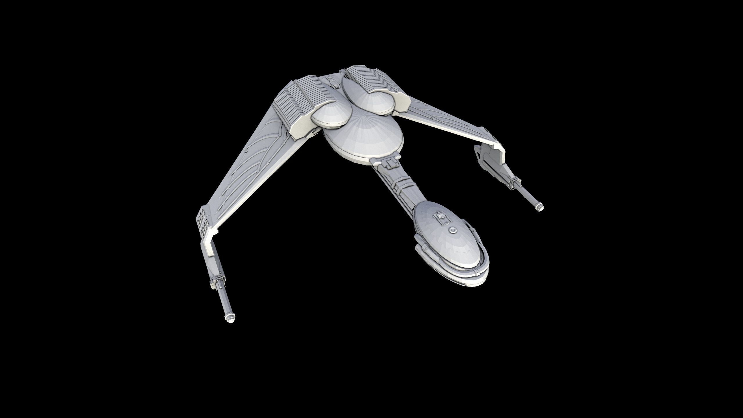 Star Trek - Klingon Bird of Prey - 3D Printable Model 3D print model_1