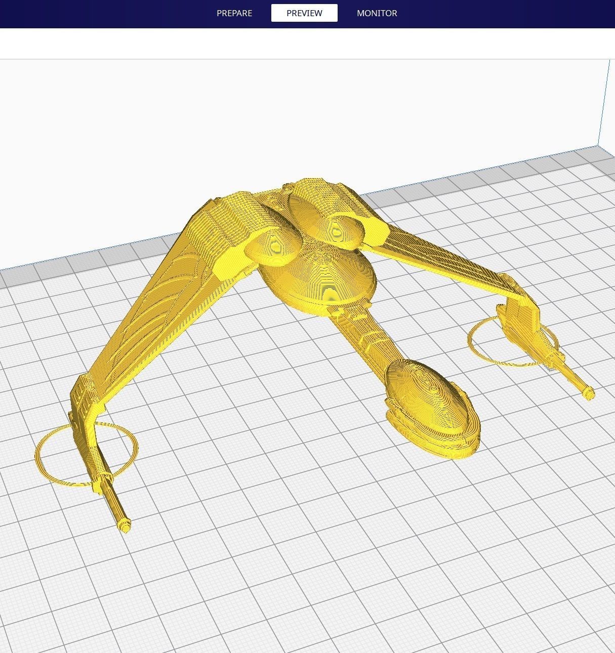 Star Trek - Klingon Bird of Prey - 3D Printable Model 3D print model_12