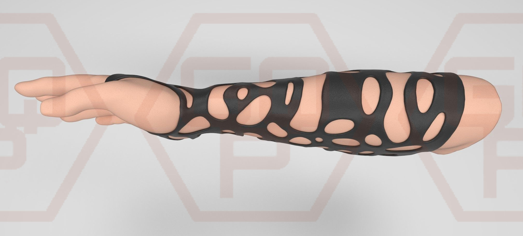 Orthopedic corset Orthopedic AFO Orthopedic wrist brace 3D Model Collection_21