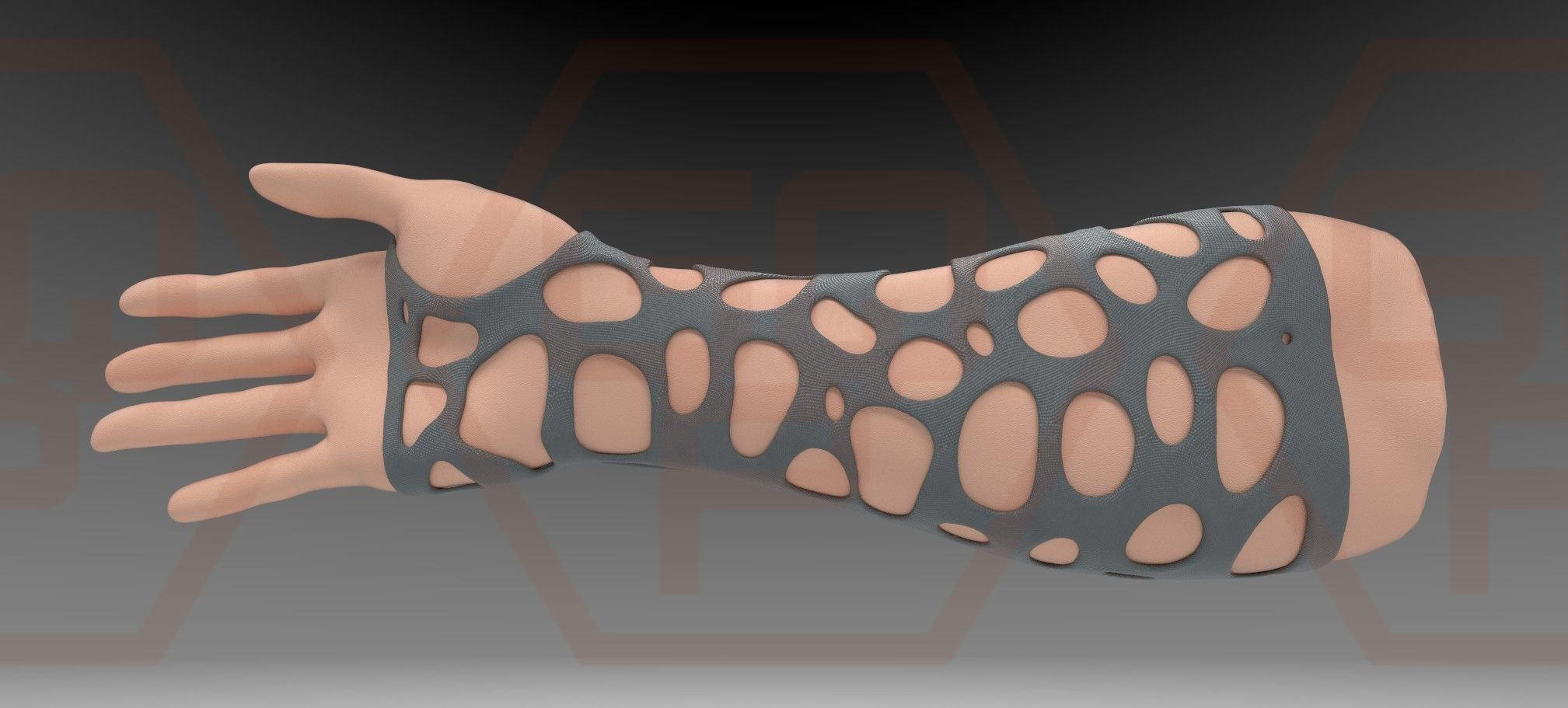 Orthopedic corset Orthopedic AFO Orthopedic wrist brace 3D Model Collection_32