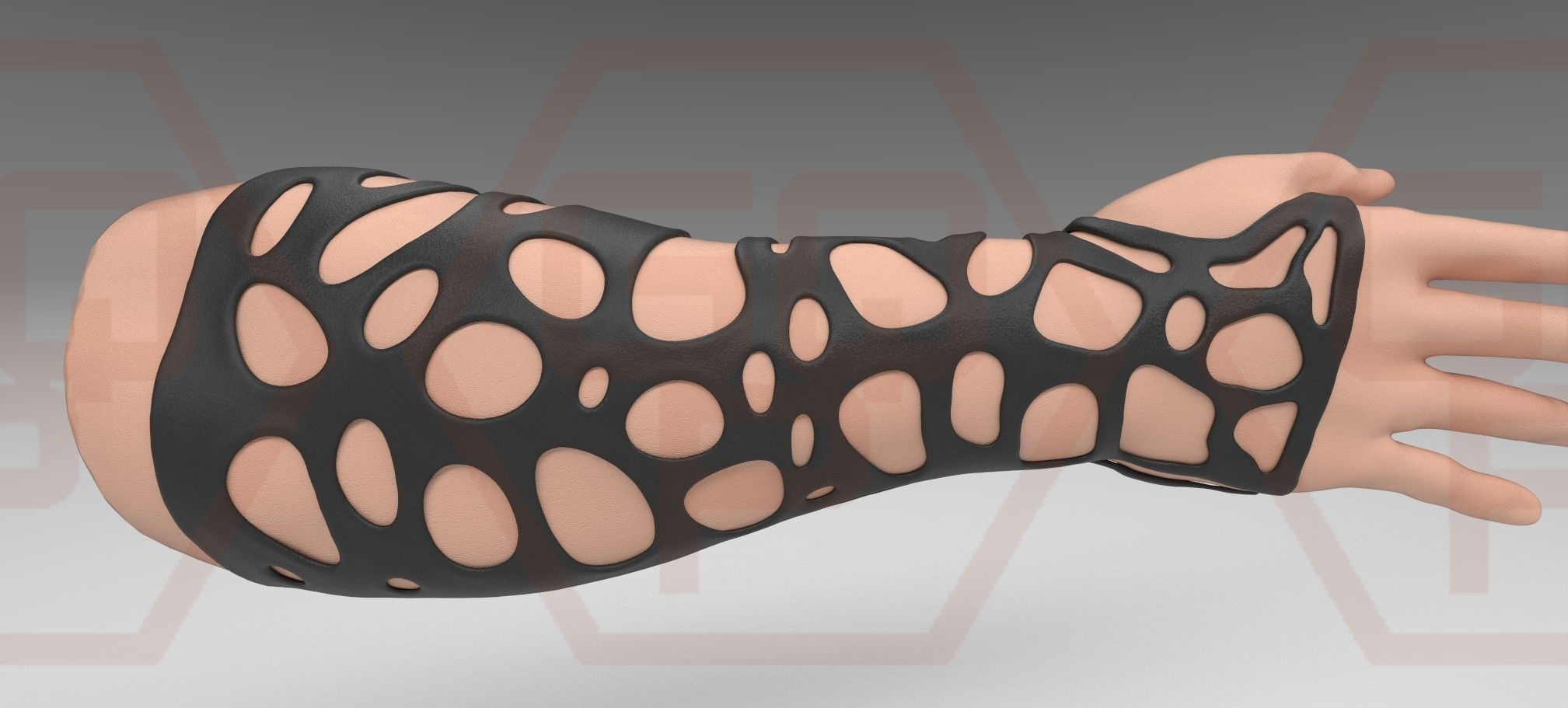 Orthopedic corset Orthopedic AFO Orthopedic wrist brace 3D Model Collection_29
