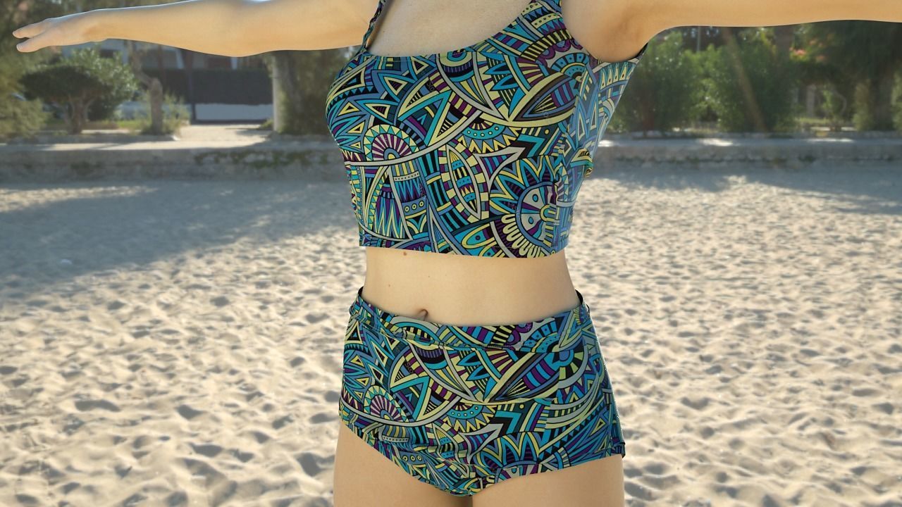 Realistic Human Female Rigged - Humano Realista Mujer Riggeado Low-poly 3D model_3