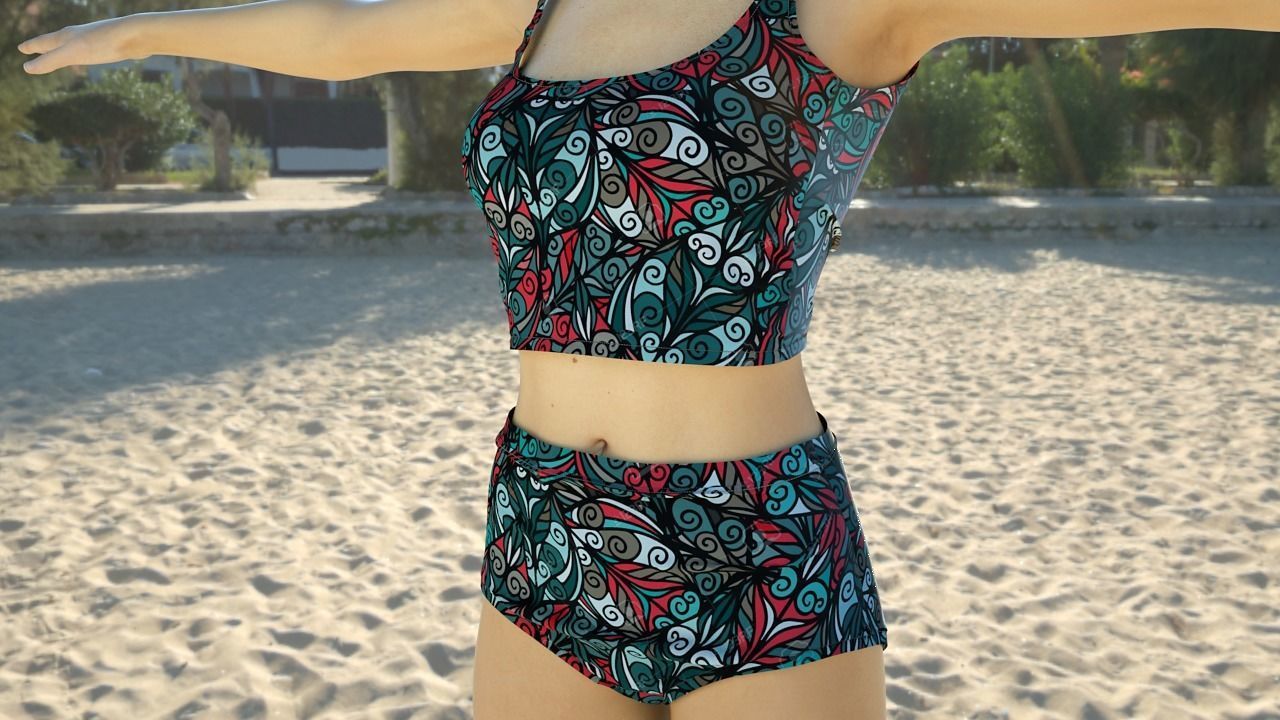 Realistic Human Female Rigged - Humano Realista Mujer Riggeado Low-poly 3D model_9